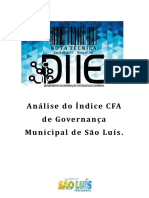 ANÁLISE DO ÍNDICE CFA DE GOVERNANÇA MUNICIPAL DE SÃO LUÍS 