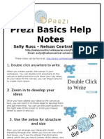 Prezi Basics Help Notes: Sally Russ - Nelson Central School