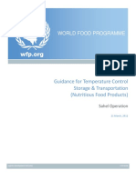 Temperature Control Storage and Transportation (Nutritious Food)