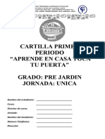 Cartilla 1 Periodo Prejardin