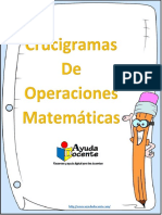 Crucigramas educativos: Resuelve operaciones aritméticas mediante crucigramas