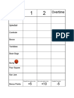 Point Sheet