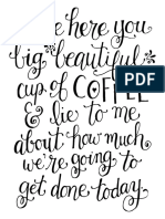 Big Beautiful Cup of Coffee Print DawnNicoleDesigns