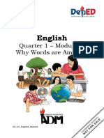 Quarter 1 - Module 5: Why Words Are Amazing: English