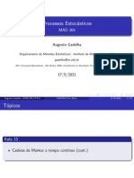 Processos Estoc Asticos: Augusto Gadelha