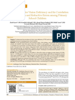 Prevalence of Color Vision Deficiency and Its Correlation