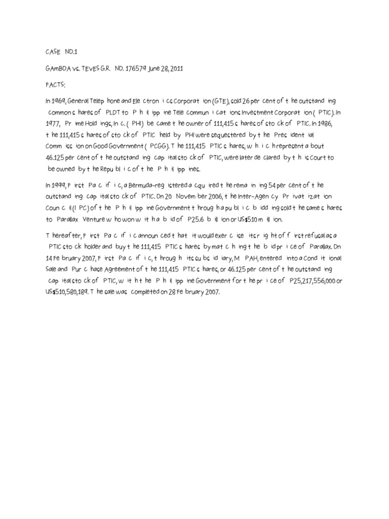 Case No1 | PDF | Business | Law