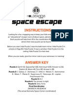 Space Escape: Instructions