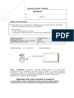 Evaluacion 6to Basico Decimales 2019