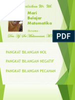 Assalamualaikum Wr. WB.: Mari Belajar Matematika