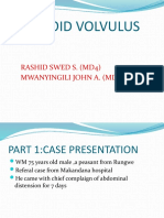 Sigmoid Volvulus: Rashid Swed S. (Md4) Mwanyingili John A. (Md3)