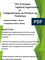 Mag P6's Everyday: Agtatanim, Paglilinis, Pagreresiklo at Pangkabuhayan Sa Panahon NG Pandemya