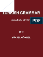 Turkish Grammar Updated Academic Edition Yüksel Göknel October 2012