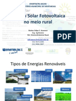 Energia Fotovoltaica no meio rural