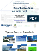 Energia Fotovoltaica No Meio Rural