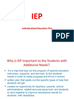 IEP - Individualized Education Plan