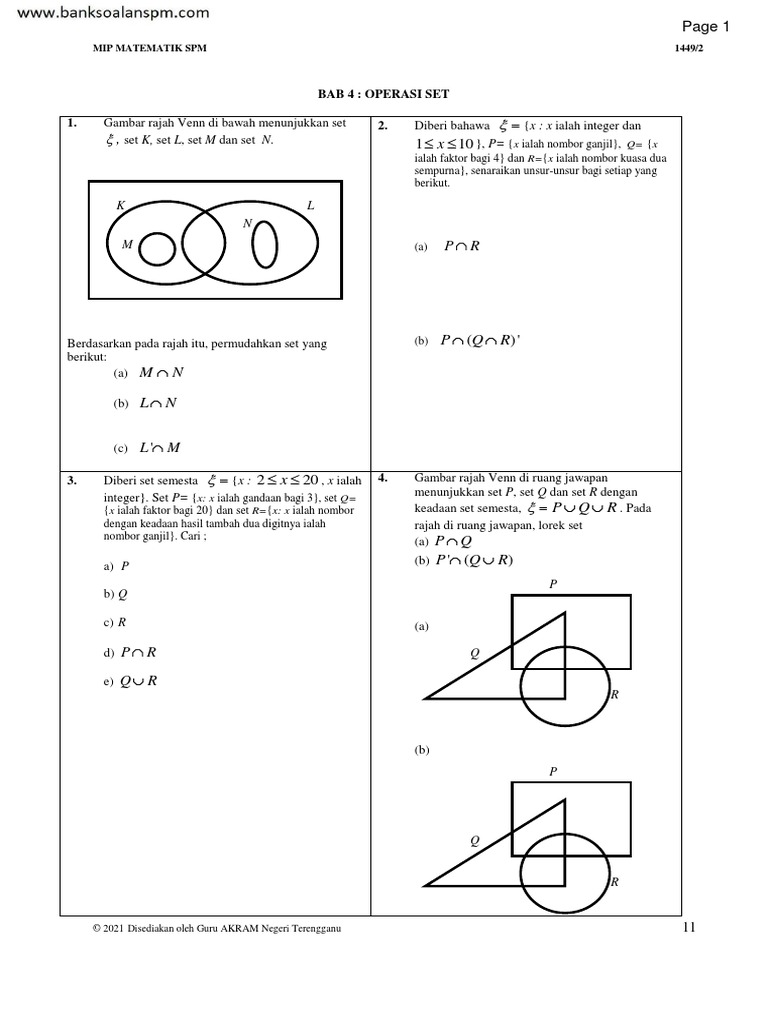 Modul Intervensi Kssm Bab 4 6 Spm Terengganu 2021 Soalan Pdf