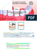Consideraciones Preperiodontales para El Tallado de Piezas Dentarias 7-1 Grupo 1