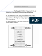 Origens do Pentateuco e resumo dos livros de Gênesis e Êxodo