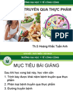 B4. Tổng quan về Bệnh truyền qua thực phẩm (BTQTP)