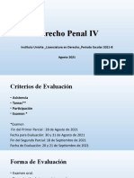 Derecho Penal IV - Primera Sesión