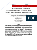 Jurnal - Sistem Pakar Kesesuaian Lahan Kering Pertanian Menggunakan Metode Certainty Factor Di Daerah Banyumas Berbasis Website