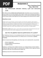 Advanced Computer Architecture (ACA) Assignment