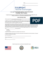 Fulbright Teaching Excellence and Achievement (Fulbright TEA) Program