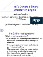 PIN: Intel's Dynamic Binary Instrumentation Engine