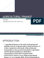 Agricultural Finance