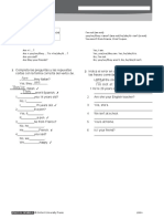 18 Be: Affirmative, Negative, Questions and Short Answers