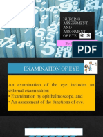 1a. Nursing Assessment and Assessment of Eye