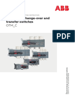 Motorized Change-Over and Transfer Switches: Otm - C