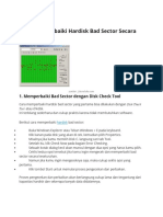 Cara Memperbaiki Hardisk Bad Sector Secara Mudah