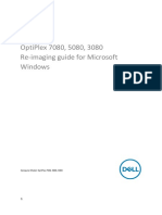 Optiplex 7080, 5080, 3080 Re-Imaging Guide For Microsoft Windows