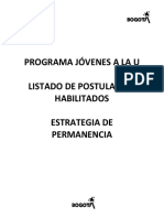 Listado Jovenes A La U - Permanencia