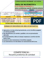 Semana 11 Mat. 1° Sec. Operaciones Con Números Esteros