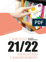 Catalogo Ciclos Instalacion Mantenimiento 2021 2022