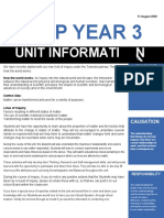 Pyp Year 3: Unit Informati N