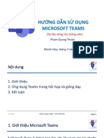 Huong dan su dung Teams trong giang day (T.Thuan)