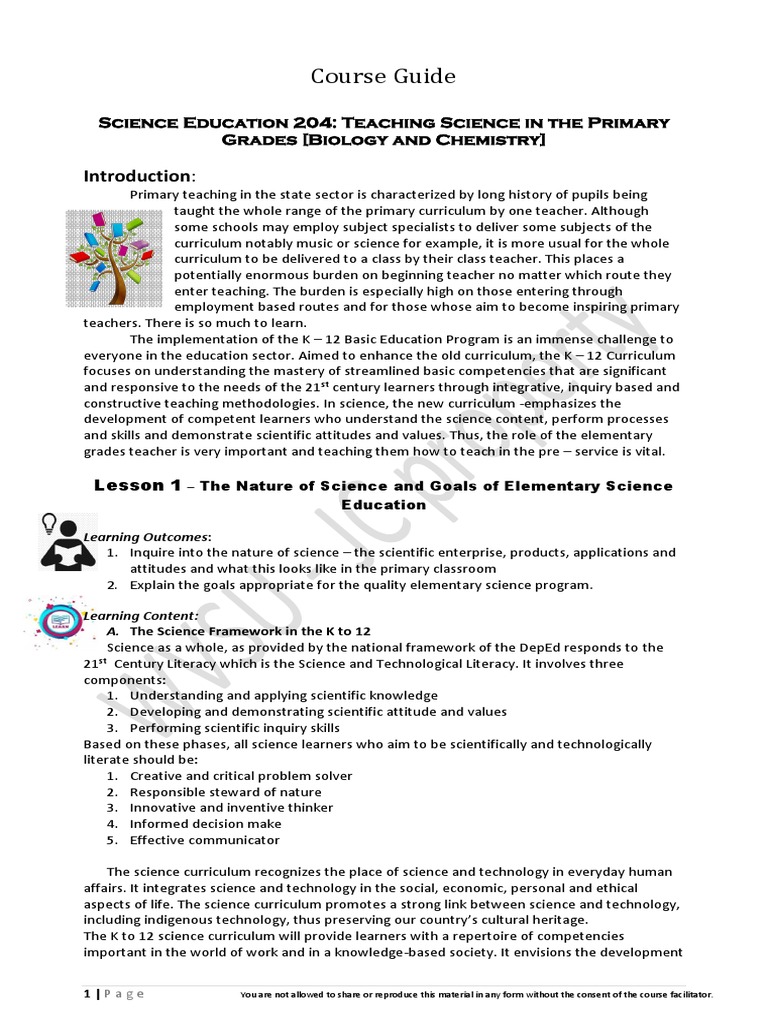 Teaching Science in Primary Grades | PDF | Science | Constructivism ...