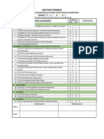 Daftar Periksa Kelengkapan Dokumen Pelatihan