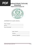 International Islamic University Islamabad: Digital System Design Lab