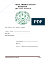 International Islamic University Islamabad: Digital System Design Lab