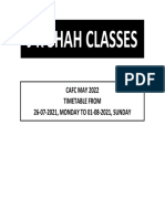 Course Time Table PDF 34198