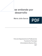 NIÑEZ 1 Qué Se Entiende Por Desarrollo - M. J. García