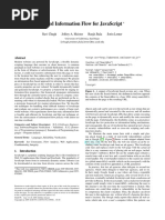 Staged Information Flow For Javascript: Ravi Chugh Jeffrey A. Meister Ranjit Jhala Sorin Lerner