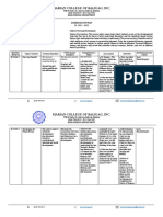 Marian College Personal Development Curriculum Map