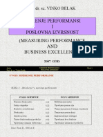 Mjerenje Performansi I Poslovna Izvrsnost