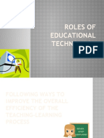Roles of Educational Technology